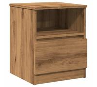 vidaXL Comodino Rovere Artigianale 40x40x50 cm in Legno Multistrato, tavolino da Notte, tavolino, Arredamento per Camera da Letto