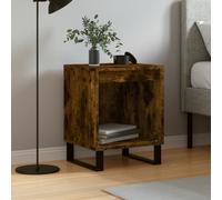 vidaXL Comodino Rovere Fumo 40x35x50 cm in Legno Multistrato