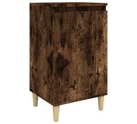vidaXL Comodino Rovere Fumo 40x35x70 cm Legno Multistrato