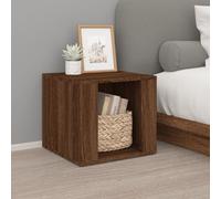 vidaXL Comodino Rovere Marrone 41x40x36 cm in Legno Multistrato