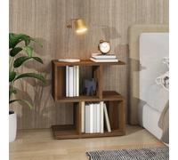 vidaXL Comodino Rovere Marrone 50x30x51,5 cm in Legno Multistrato