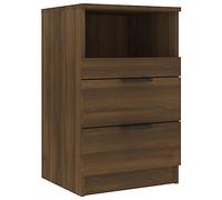 vidaXL Comodino Rovere Marrone in Legno Multistrato