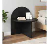 vidaXL Comodino Rovere Nero 40 x 35,5 x 45,5 cm Legno ingegnerizzato, Essenziali per la camera da letto, comodino moderno, tavolino elegante per decorazioni minimaliste