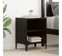 vidaXL Comodino Rovere Nero 40x30x50 cm Legno ingegnerizzato