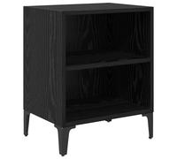 vidaXL Comodino Rovere Nero 40x30x50 cm Legno ingegnerizzato