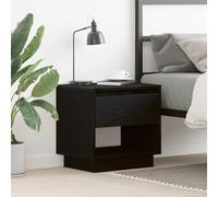 vidaXL Comodino Rovere nero 45 x 34 x 44 cm Legno multistrato