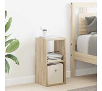 vidaXL Comodino in rovere Sonoma, 25,5 x 22 x 49,5 cm in legno lavorato, comodino rettangolare, design moderno, materiale resistente, spazio sufficiente per tutti i tuoi oggetti e decorazioni