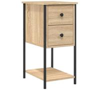 vidaXL Comodino Rovere Sonoma 32x42x70 cm in Legno Multistrato