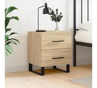 vidaXL Comodino Rovere Sonoma 40x35x47,5 cm in Legno Multistrato