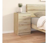 vidaXL Comodino Rovere Sonoma 40x40x63 cm in Legno Multistrato