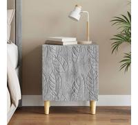 vidaXL Comodino Sonoma grigio, 43 x 34,5 x 50 cm, rettangolare, design semplice, spazioso, accessorio pratico per soggiorno e camera da letto