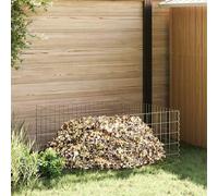 vidaXL Compostatore Quadrato 100 x 100 x 50 cm Ferro