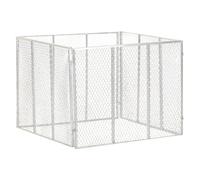 vidaXL Compostiera da Giardino 100x100x77 cm in Ferro Zincato