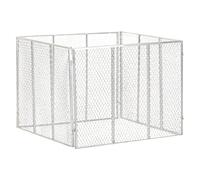 vidaXL Compostiera da Giardino 100x100x77 cm in Ferro Zincato