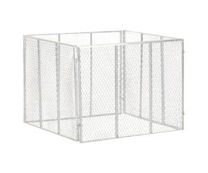 vidaXL Compostiera da Giardino 100x100x77 cm in Ferro Zincato