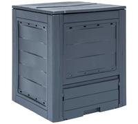 VIDAXL - Compostiera Da Giardino 60x60x73 Cm 260 L Grigia