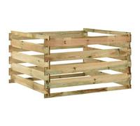 VIDAXL - Compostiera da Giardino a Doghe 120x120x70cm in Pino Impregnato