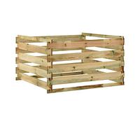 VIDAXL - Compostiera da Giardino a Doghe 120x120x70cm in Pino Impregnato