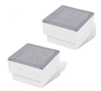 VidaXL Confezione da 2 Faretti da Incasso con 16 Luci LED per Esterno