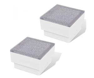 VidaXL Confezione da 2 Faretti da Incasso con 16 Luci LED per Esterno