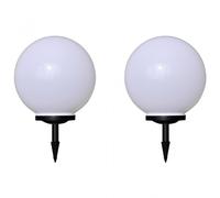 VidaXL Confezione da 2 Lampade Solari LED Sferiche per Giardino 40cm