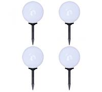 VidaXL Confezione da 4 Lampade Solari da Giardino a LED 30 cm