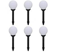 VidaXL Confezione da 6 Lampade Solari da Giardino a LED 20 cm