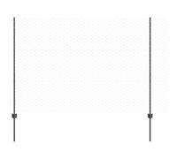 vidaXL Set di recinzione da giardino in metallo esagonale rivestito in polvere grigia | Recinzioni resistenti ai raggi UV e impermeabili per uso esterno include pannelli pali design durevole o sistema