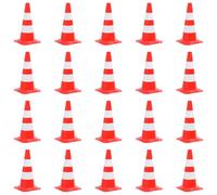 vidaXL Coni Segnaletici Stradali Riflettenti 20 pz Rosso Bianco 50 cm