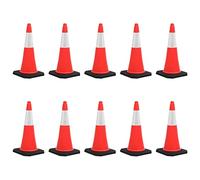 vidaXL Coni Spartitraffico Riflettenti con Basi Pesanti 10 pz 75 cm