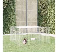 vidaXL Conigliera 110x110x55 cm Ferro Zincato