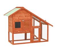 vidaXL Conigliera 140x63x120 cm Legno Massello di Abete