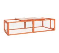 vidaXL Conigliera 183x90x46,5 cm in Legno Massello di Abete