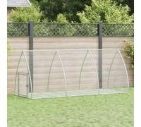 vidaXL Conigliera Argento 105x300x120 cm in Acciaio Zincato