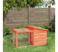 vidaXL Conigliera Marrone 100,5x54x55 cm in Legno Massello di Pino