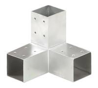 vidaXL Connettore per pali a Y in metallo zincato 71 x 71 mm