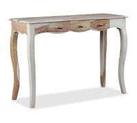 VIDAXL - Consolle Con 3 Cassetti In Massello Di Sheesham 110x40x76 Cm