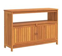 vidaXL Consolle da giardino Divano laterale esterno corridoio estremità in legno accento divano ingresso consolle con ripostiglio 110x35x75 cm in legno massello di acacia