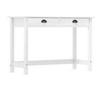 vidaXL Consolle Hill 2 Cassetti 110x45x74 cm Massello di Pino