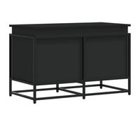 vidaXL Contenitore con Coperchio Nero 80x40x51,5 cm in Truciolato