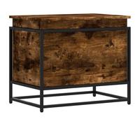 vidaXL Contenitore con Coperchio Rovere Fumo 60x40x51,5cm Truciolato