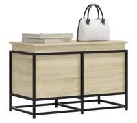 vidaXL Contenitore con Coperchio Rovere Sonoma 80x40x51,5cm Truciolato