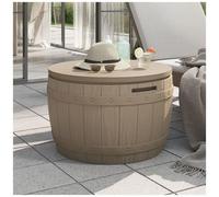 VIDAXL - Contenitore Da Giardino 3 In 1 Polipropilene Marrone Chiaro
