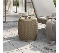 vidaXL Contenitore da Giardino 4 in 1 Polipropilene Marrone Chiaro