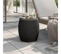 vidaXL Contenitore da Giardino 4 in 1 Polipropilene Nero