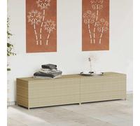 vidaXL Contenitore da Giardino Beige Misto 469L in Polyrattan