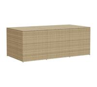 vidaXL Contenitore da Giardino Beige Misto 984L in Polyrattan
