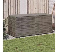 vidaXL Contenitore da Giardino Grigio 283L in Polyrattan