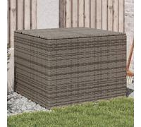 vidaXL Contenitore da Giardino Grigio 291L in Polyrattan