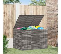 vidaXL Contenitore da Giardino in Rattan PE 145x100x103 cm Grigio